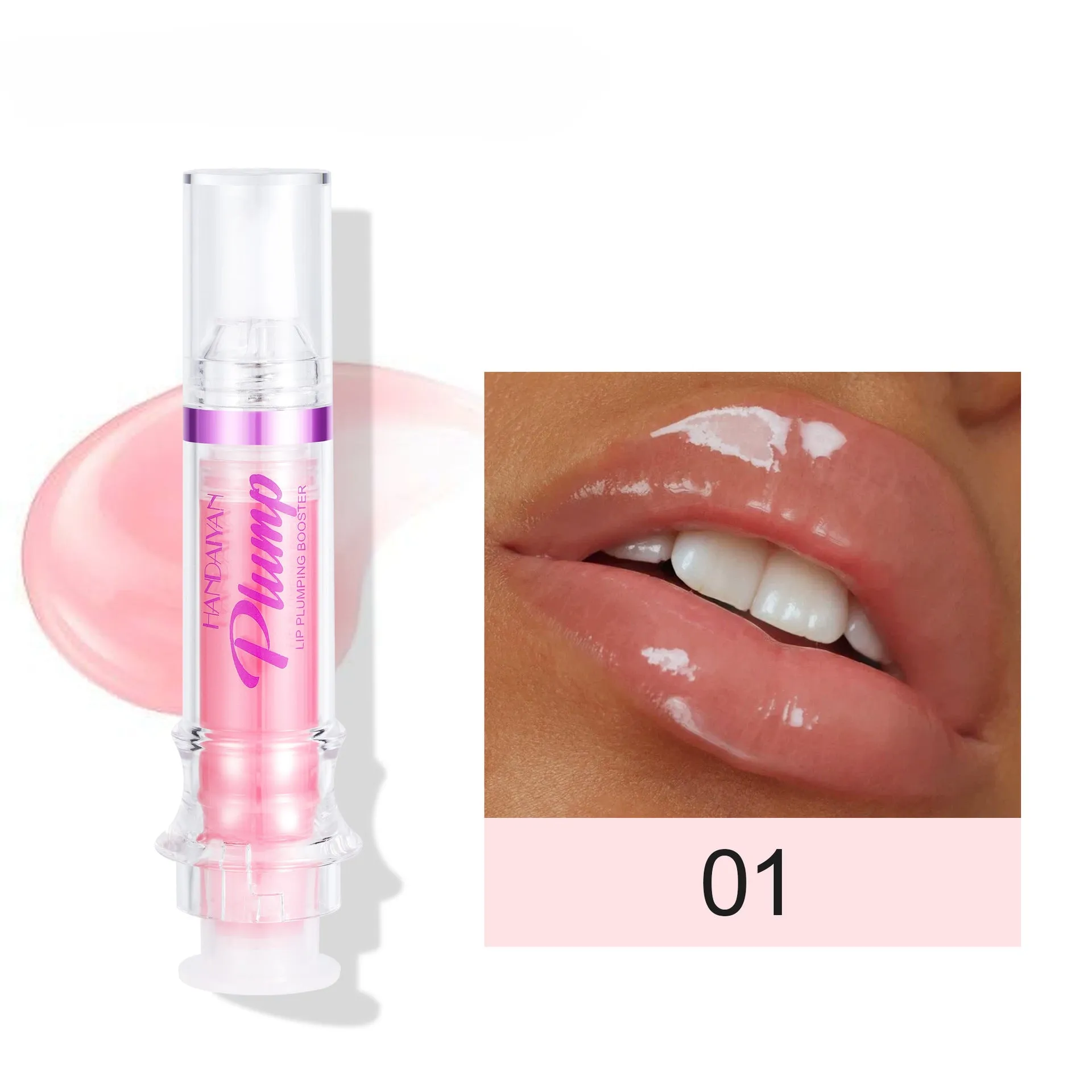 Wholesale Plastic Lip Plumping Lip Gloss Regular 5ml Moisturizing Lip Gloss Pouty Lips