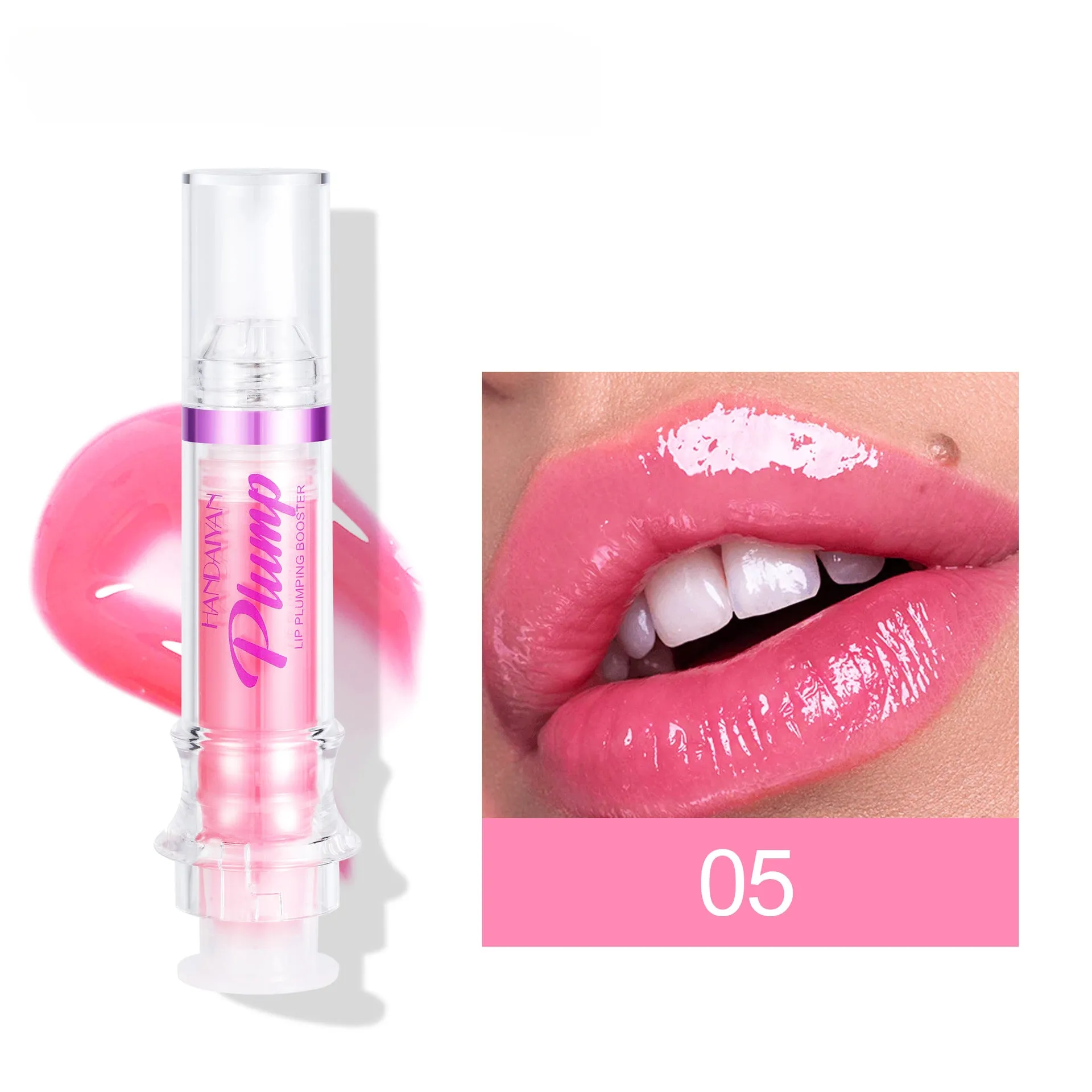 Wholesale Plastic Lip Plumping Lip Gloss Regular 5ml Moisturizing Lip Gloss Pouty Lips