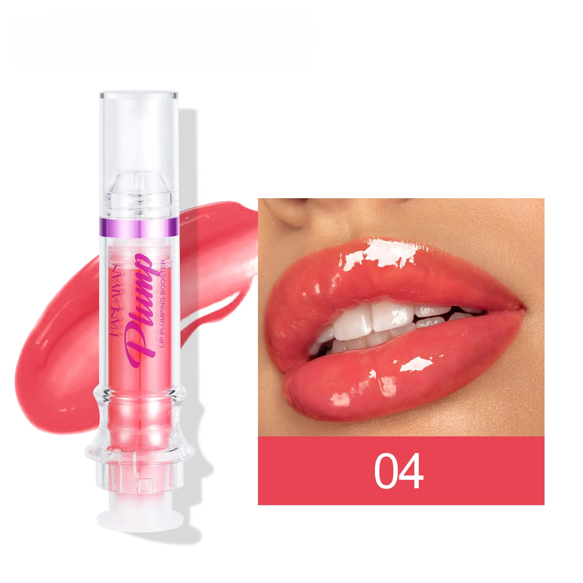 Wholesale Plastic Lip Plumping Lip Gloss Regular 5ml Moisturizing Lip Gloss Pouty Lips