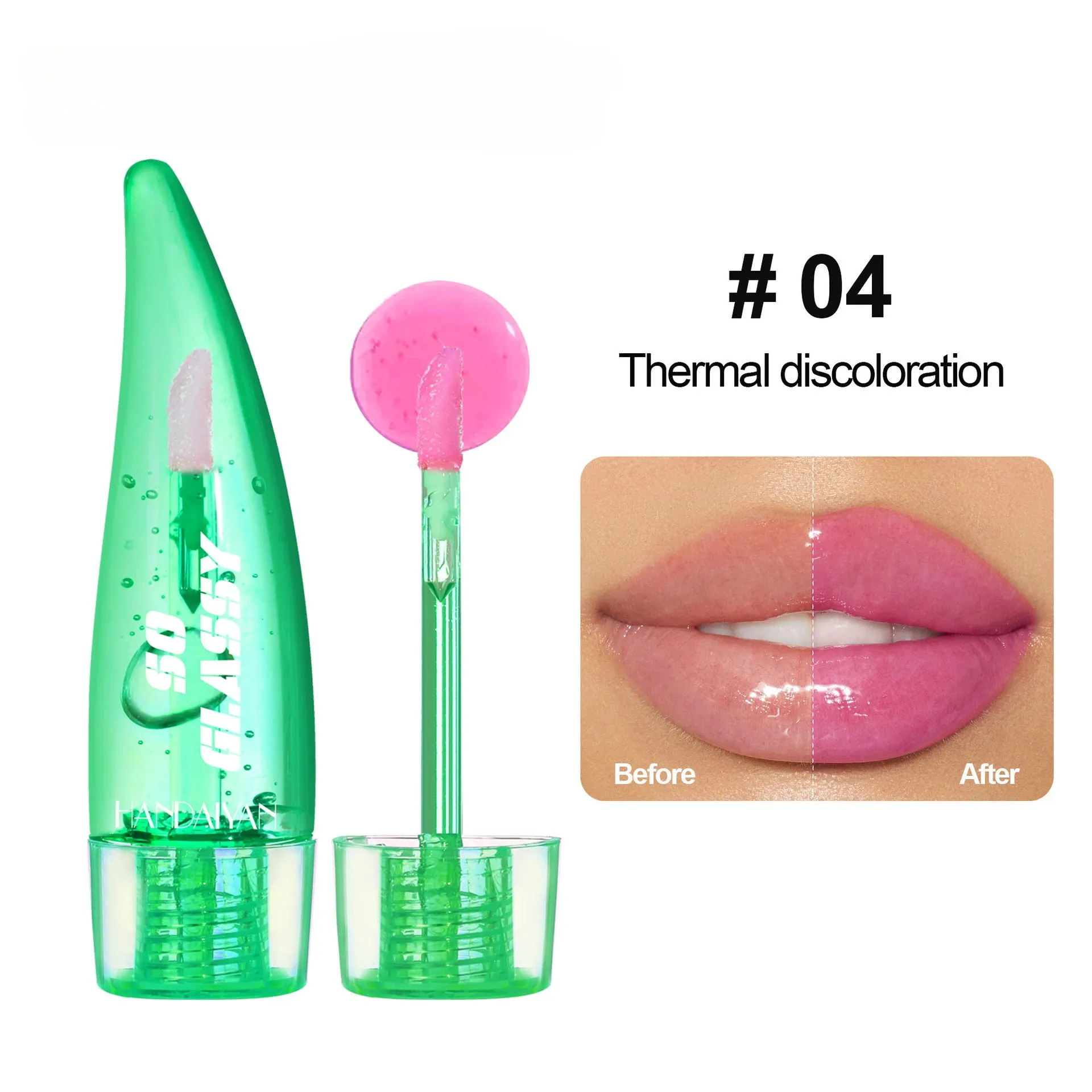 Wholesale Plastic Temperature Changing Lip Gloss Moisturizing Lip Oil
