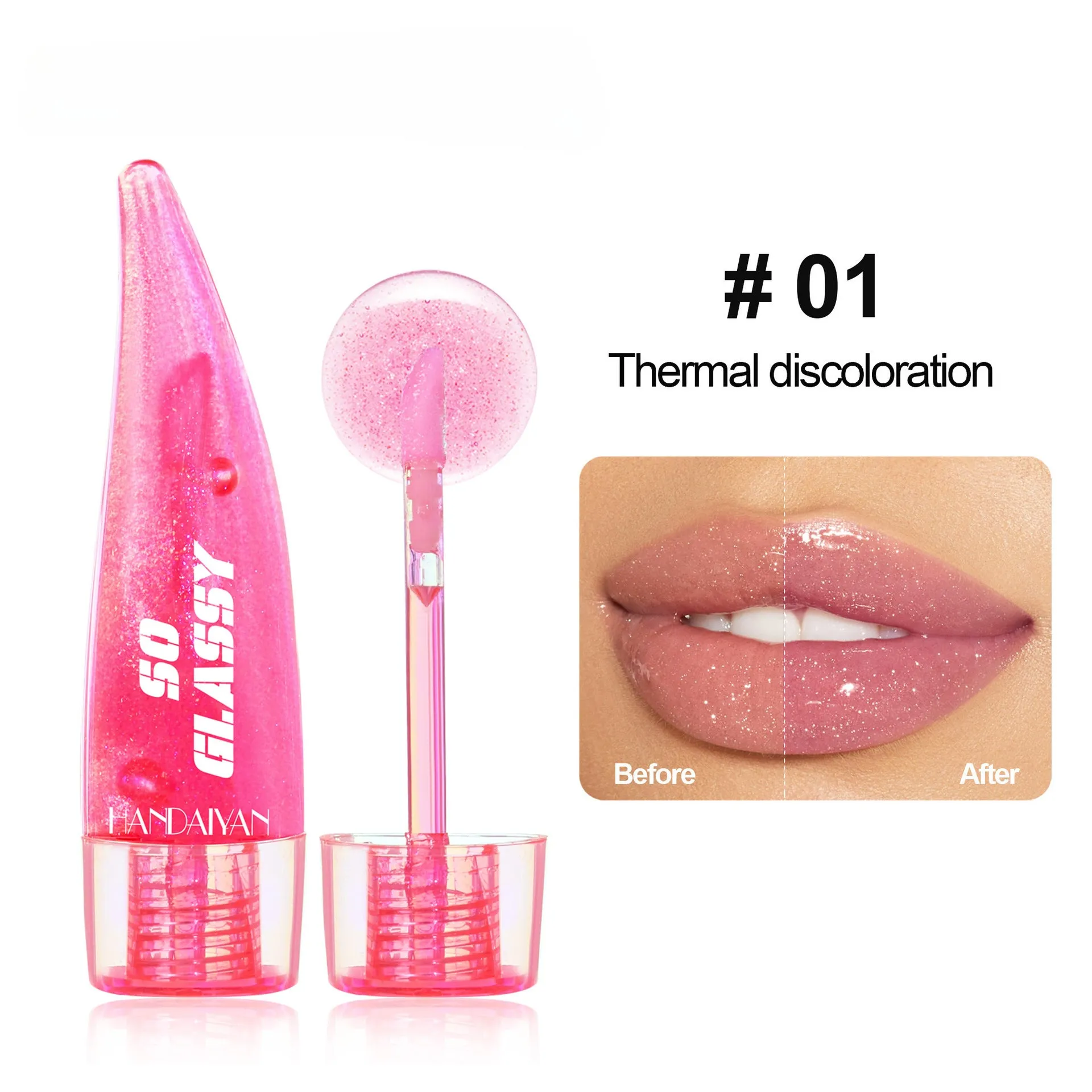 Wholesale Plastic Temperature Changing Lip Gloss Moisturizing Lip Oil