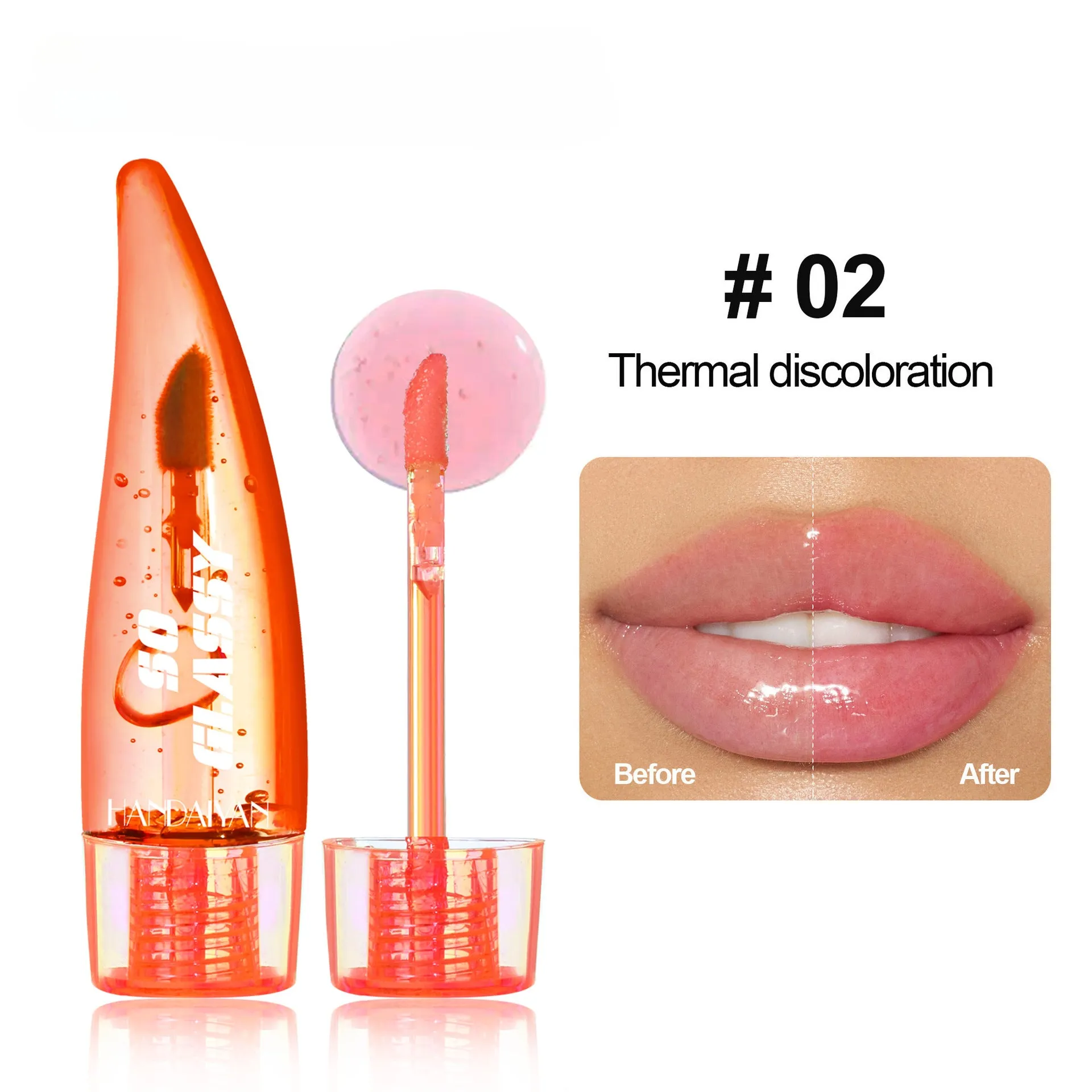 Wholesale Plastic Temperature Changing Lip Gloss Moisturizing Lip Oil
