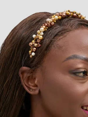 Yaakunte Enkewa Head Crown - Brown / Gold