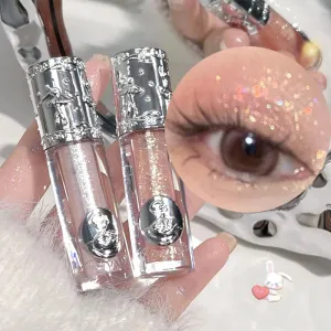 Yeknu 5 Colors Glitter Liquid Eyeshadow Highlighter Waterproof Pearlescent Shiny Eye Shadow Sequins Lying Silkworm Makeup Cosmetic