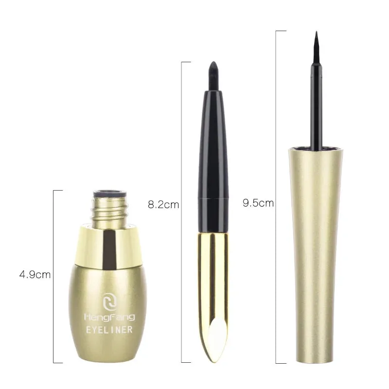 Yeknu Black Quick-drying Eyeliner 2 in 1 Waterproof Eyeliner Eyebrow pencil Long Lasting Smooth Pencil Not Blooming EyeMakeup Cosmetic