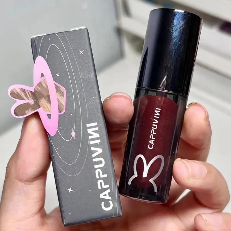 Yeknu Shining Lip Glaze Jelly Glitter Lip Gloss Long Lasting Moisturizing Liquid Lipstick Fade Lip Lines Shimmer Lip Makeup Cosmetics