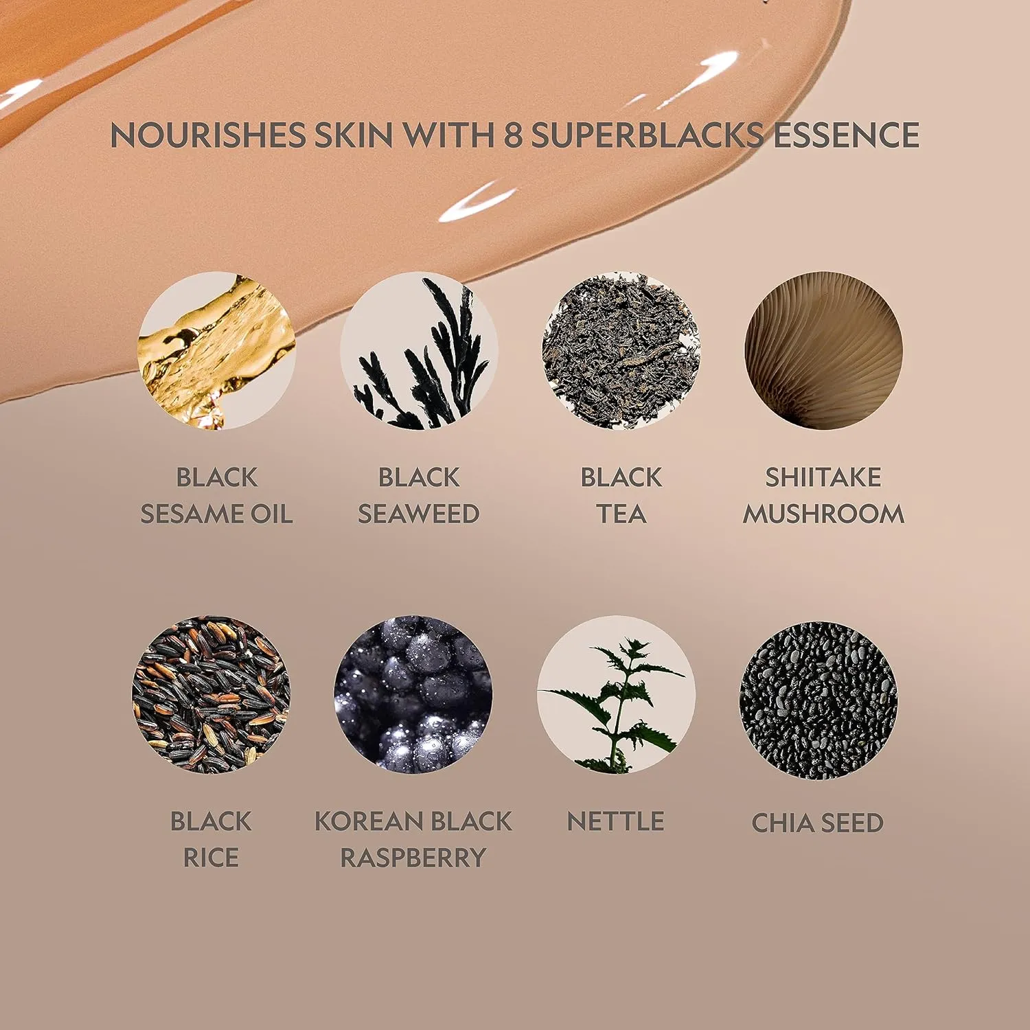 YENSA Serum Foundation Makeup - Super Silk Full Coverage Foundation Enriched with Peptides, Vitamin C & Ferulic Acid to Help Reduce Fine Lines, Wrinkles & Dark Circles - Deep 1 (1 oz)