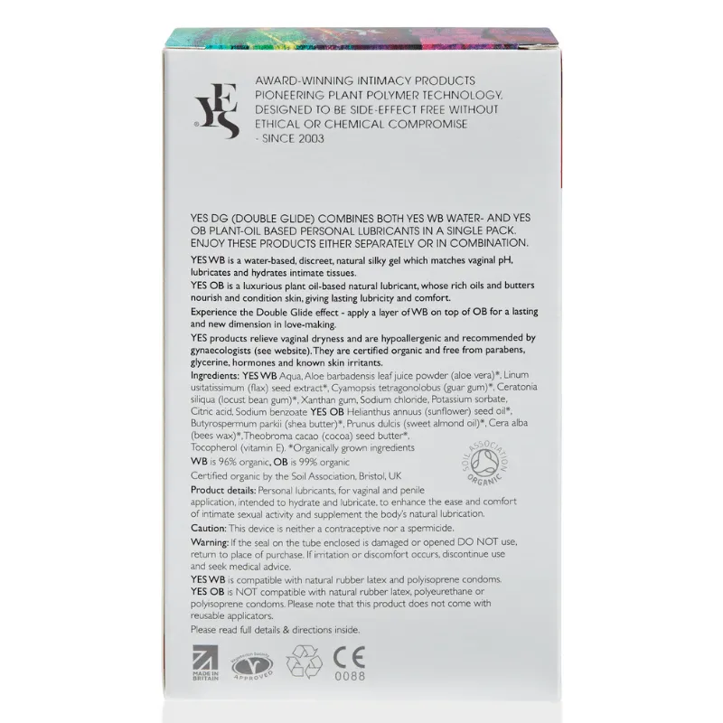 Yes DG (Double Glide) Water Based and Plant-Oil Based Combo Pack