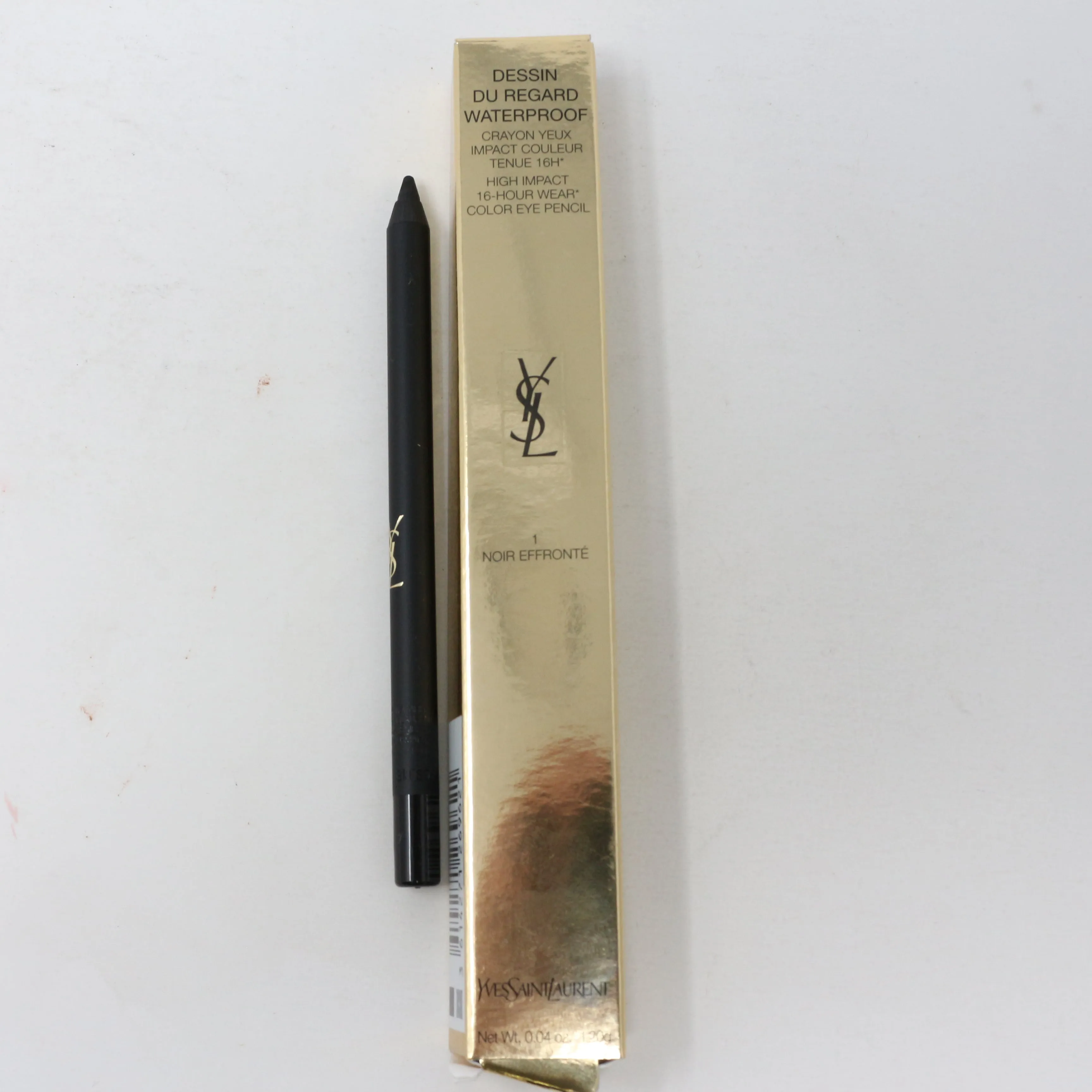Yves Saint Laurent Waterproof Color Eye Pencil 0.04oz 1 Noir Effronte New In Box
